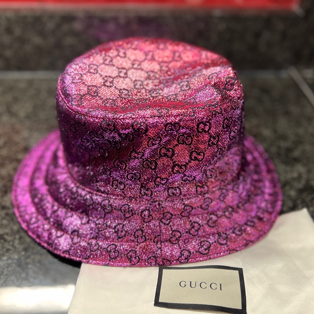 Gucci GG lamé jacquard reversible
bucket hat - Picture 2 of 8